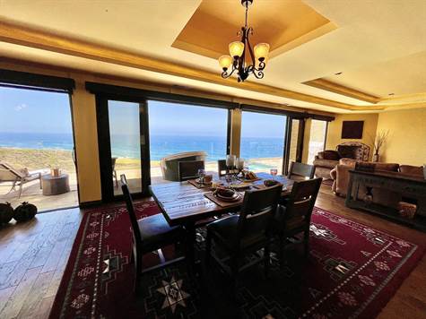 dining room with view
