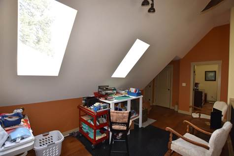 loft is very bright with two skylights 