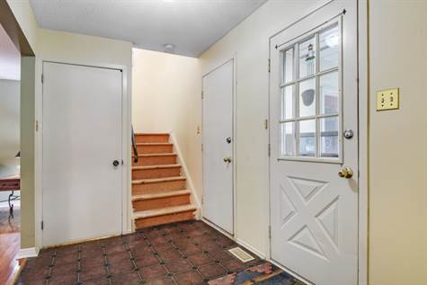 entrance with convenient inside entry to garage 
