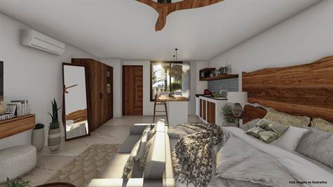 Tulum Real Estate-Amazing Ground Floor Furnished Studio with Private Pool for sale in Tulum