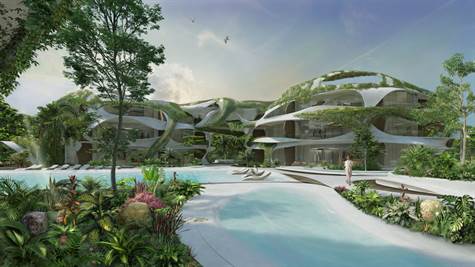 Vibrant Jungle Penthouse Condos for Sale in Tulum Hotel Zone