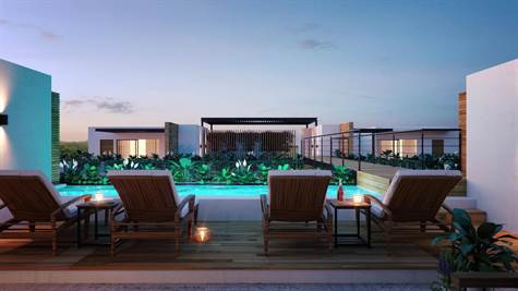 MODERN PENTHOUSE FOR SALE IN TULUM ROOFTOP POOL 2