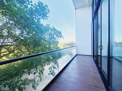 Long Balcony with green views