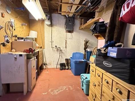 Work/storage room in utility area