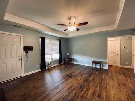 Living Room with vinyl plank flooring