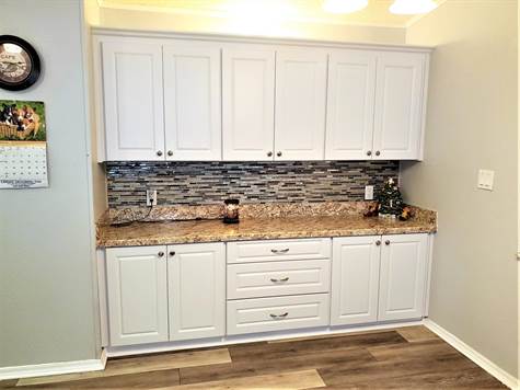 REMODELED CREDENZA. ALL THAT STORAGE!!!