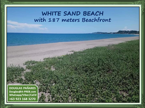 1. White Sand Beach Frontage - 187 meters