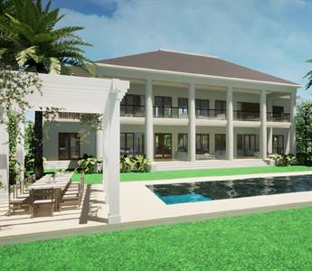 Villa 7 BR under construction with golf course view in Corales