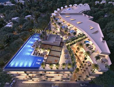 Centered 2 Bedroom Apartments with Terrace in Playa del Carmen..
