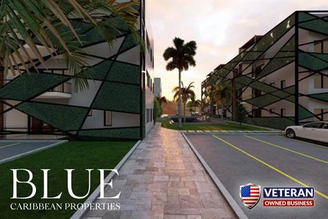 PUNTA CANA REAL STATE - WOODS CONDOS - STRATEGIC LOCATION - STREET VIEW