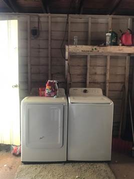 Washer & dryer in garage