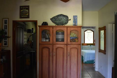 Entrance to office & bedroom.