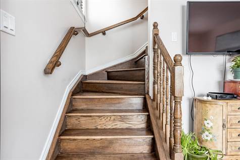 Hardwood Stairs Leading to 2nd Level