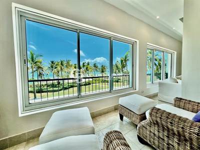 Exquisite 4-Bedroom Beachfront Condo with Unparalleled Ocean Views in Cap Cana