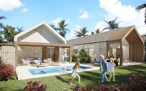 For Sale Villa 3BR  in project Sabana Vista Cana 2