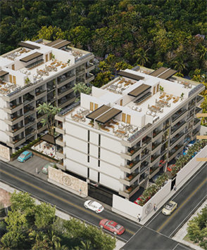 LUXURY APARTMENTS AND PENTHOUSES FOR SALE IN PLAYA DEL CARMEN BUILDING