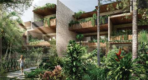 RESIDENCE TYPE "HOTEL" AND VILLAS FOR SALE IN TULUM APARTMENTS