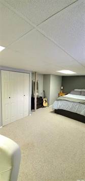 Basement bedroom can be split to make an office + bedroom for more space/functionality