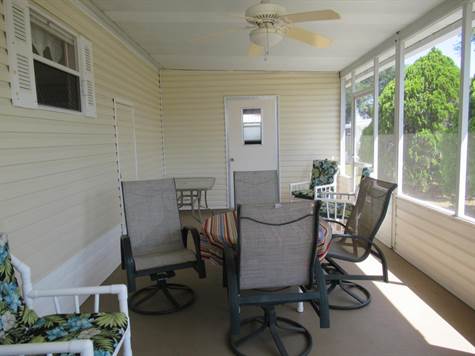 View of screened porch