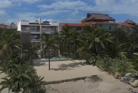 Magnificent Beachfront Villa with private beach for Sale in Puerto Aventuras