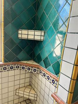 tiled bahroom shower