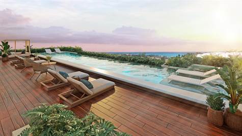 Luxurious 1 BR  Condo for Sale in Playa del Carmen's Prestigious Golden Zone