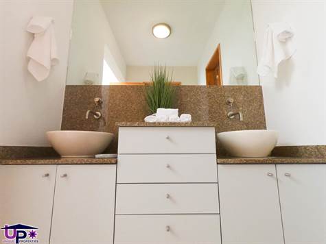 Double sinks...Master bathroom, modern, upscale finishes