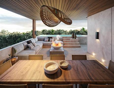 Tulum Real Estate-Exceptional Apartment with  Roof Top and private jacuzzi  for Sale in Tulum