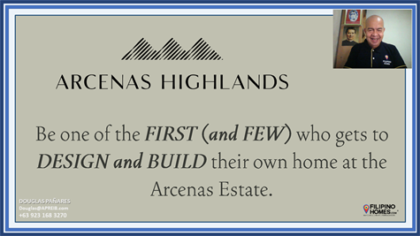 19. Be One of the First to build your customized home in Arcenas Highlands
