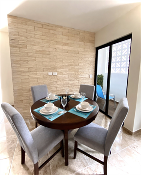 APARTMENTS AND PENTHOUSE FOR SALE IN PLAYA DEL CARMEN DINER ROOM