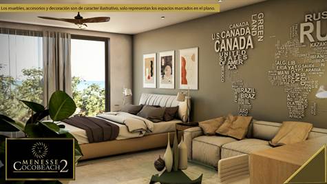bedroom- Amazing Studio PH with roof top for sale in Playa del Carmen
