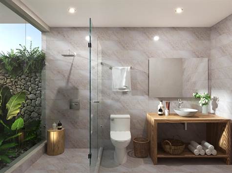 bathroom - condo with terrace for sale in Tulum