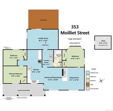 Floorplan for existing home on the property