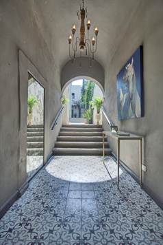Entry hall to Casa Agave from Aldama