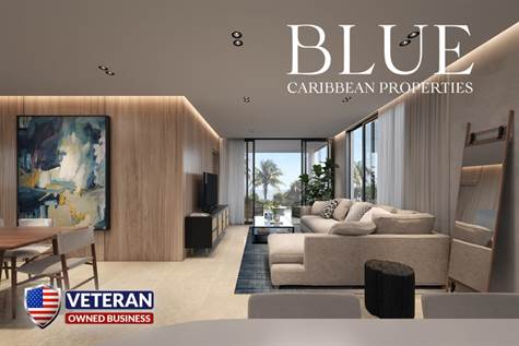 PUNTA CANA REAL ESTATE - AMAZING PROJECT FOR SALE - LIVING ROOM