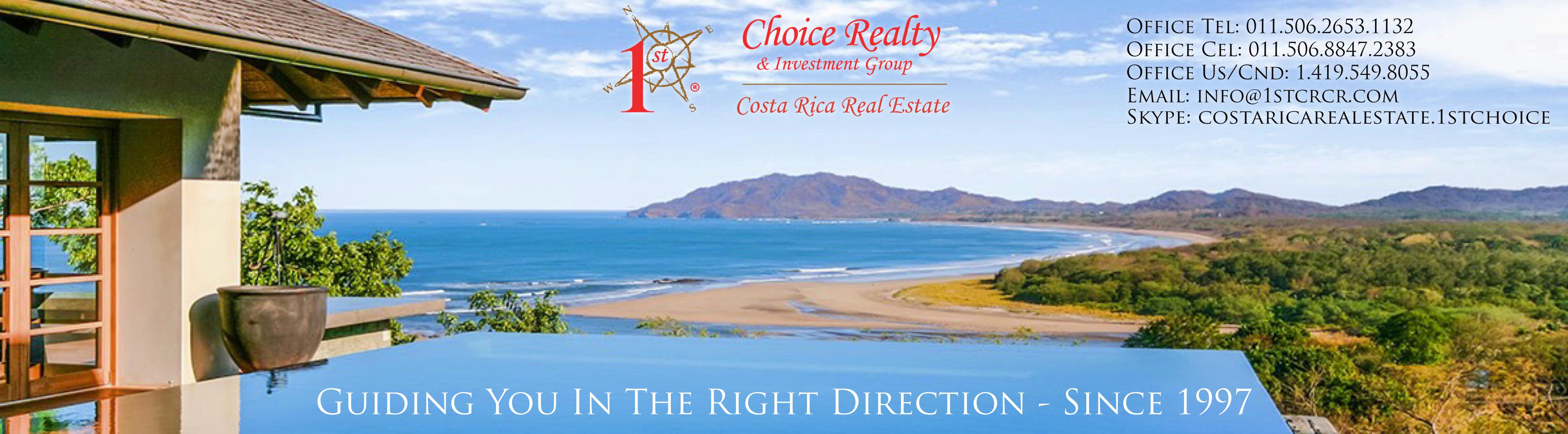 1st Choice Real Estate In Costa Rica Costa Rica Real Estate Tamarindo Real Estate
