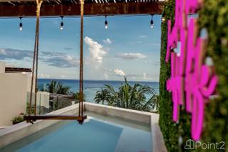 Condominium for sale in Beachfront penthouse with private pool and swing overlooking the ocean, Playa del Carmen., Playa del Carmen, Quintana Roo