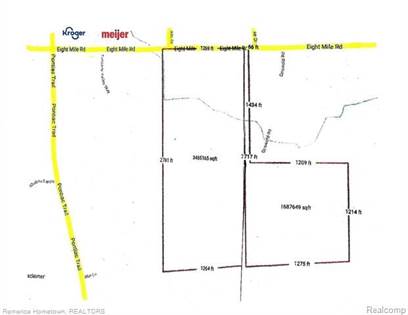 Lots And Land for sale in 60001 8 Mile Road, Whitmore Lake, MI, 48178