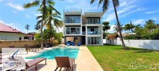 Residential Property for sale in 4K VIDEO! NEW! EXCLUCIVE LUXURY OCEANFRONT 4 BEDROOM VILLA + GUEST HOUSE! CABARETE, Cabarete, Puerto Plata