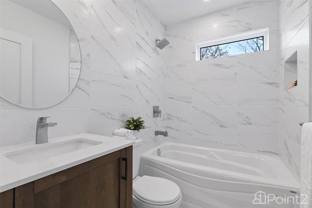 Complete remodel of the main bath, floor to ceiling tiles, lovely soaker tub