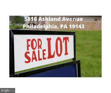 Lots And Land for sale in 5810 ASHLAND AVENUE, Philadelphia, PA, 19143