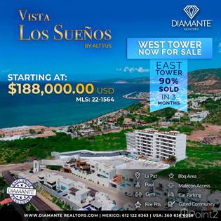 Condominium for sale in Now For sale! Ocean View Walking Distance to Water Condominiums, La Paz, Baja California Sur