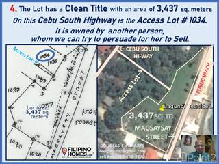 Lots And Land for sale in Why See the  9 PROFITABLE ADVANTAGES of this SEAFRONT LOT - across Lagunde Beach at Oslob Cebu, Oslob, Cebu