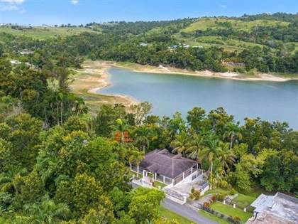 Aerial view of the beach in Guajataca Quebradillas, Puerto Rico