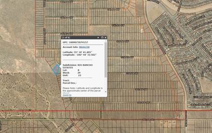 Rio Rancho Estates Parcel Map Rio Rancho Estates Nm Land For Sale - 125 Lots For Sale | Point2