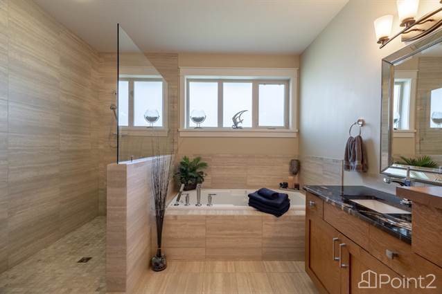 Double Sinks, Soaker Tub, Walk In Shower & Heated Floors