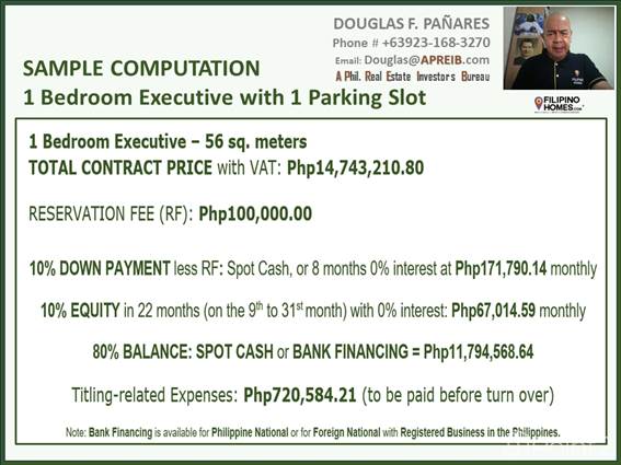 13. contract Price Php14,743,210