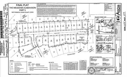 Lot 15 The Meadows Subdivision Part 5, West Branch, IA, 52358