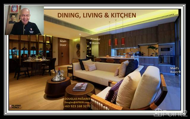 9. Dining, Living and Kitchen Area