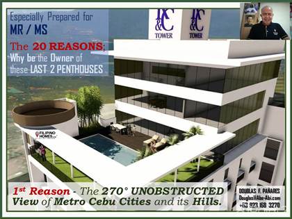 Reduced Php49.8M to 45.19M: Semi-Furnished Penthouse, near Cebu Business Park & I.T. Park, Cebu City, Cebu City, Cebu